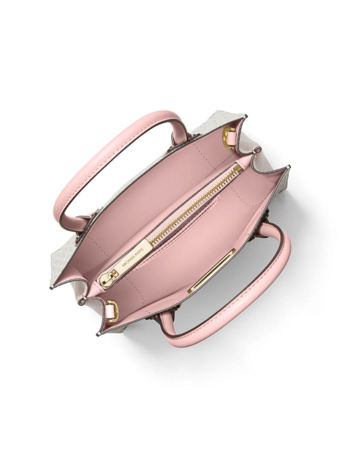 Vista 2 Bolsa Transversal Mercer Logo Pequena 35S1gm9m2b640 Michael Kors rosa