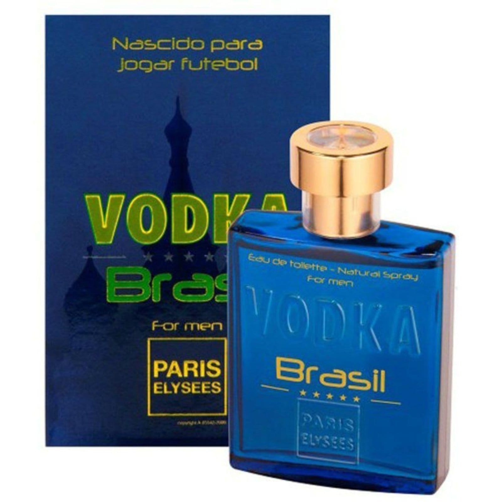 Vista principal Vodka Brasil Blue Masculino Toilette Incolor Paris Elysees incolor blue