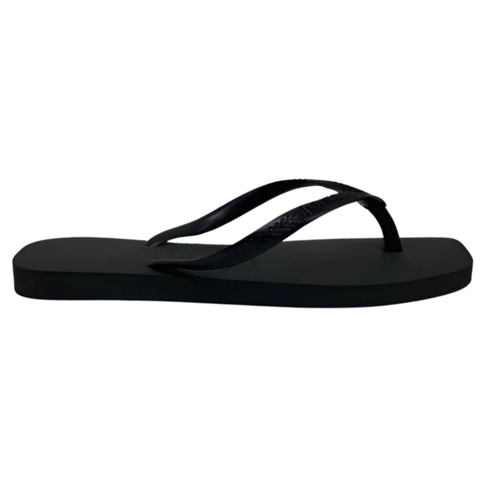 Vista 2 Chinelo Havaianas Slim Branco Bico Quadrado Havaianas preto