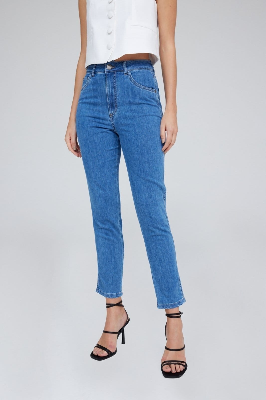 Calça Jeans Traymon Reta 5 Bolsos