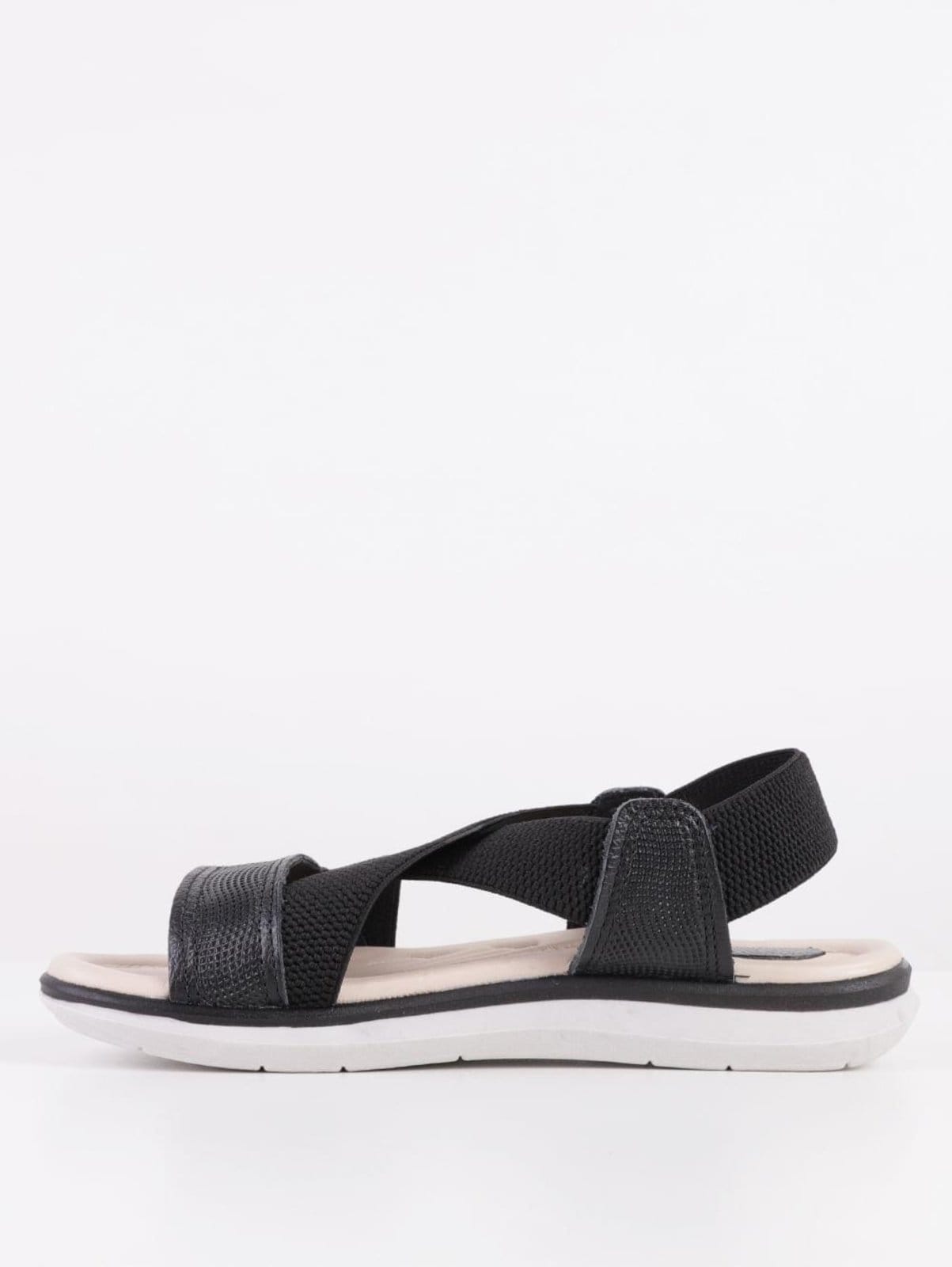 Vista 2 Sandália Rasteira Pegada Feminina PEGADA preto