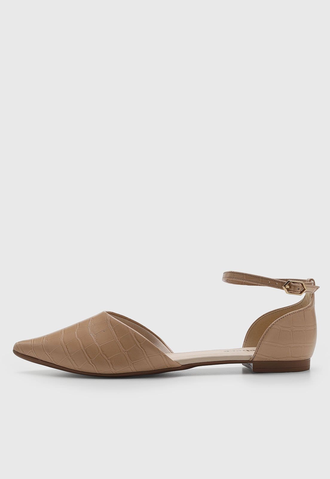 Sapatilha Feminina cê Ponta Fina Texturizada