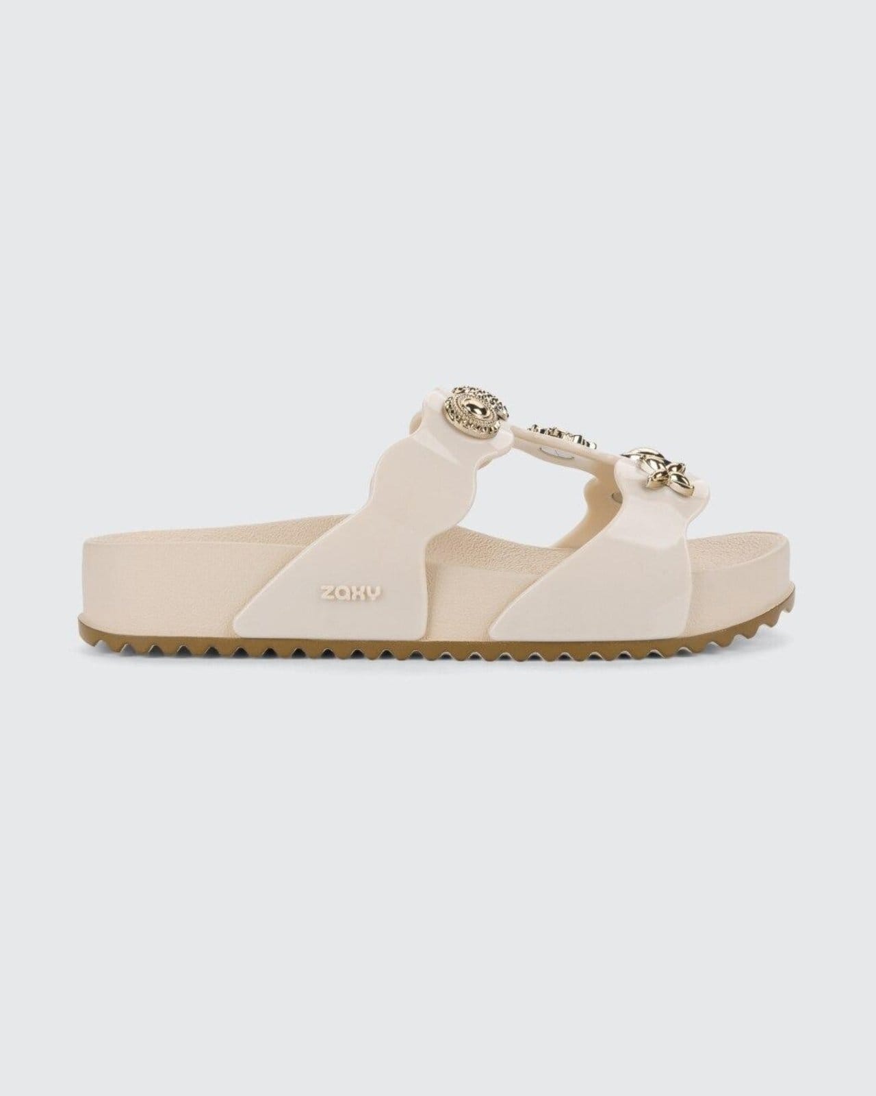 Vista principal Plataforma Feminina Zaxy Charms Off-white Zaxy off-white white