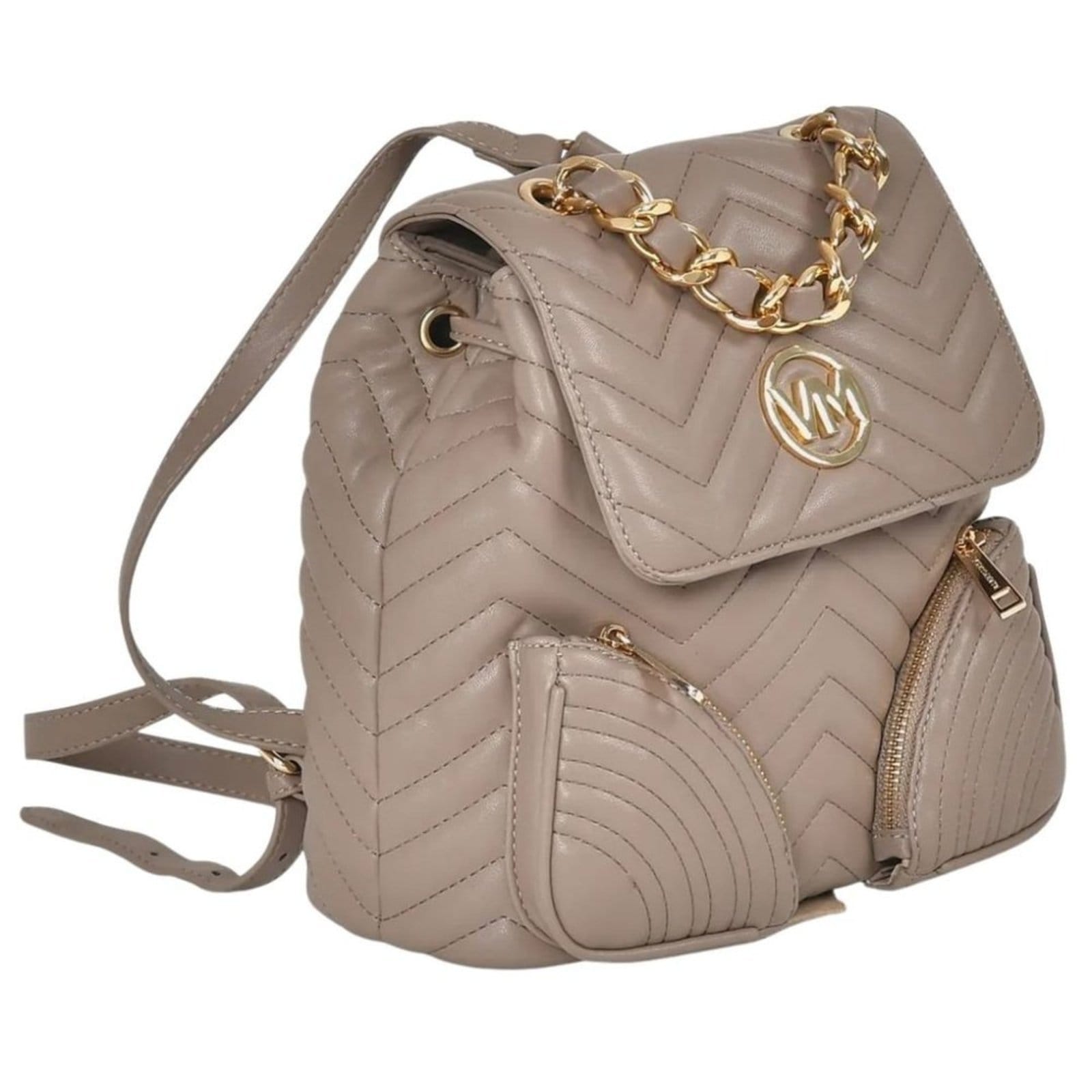 Vista 2 Bolsa Mochila Via Marte Feminina B2-603 Via Marte VIA MARTE bege