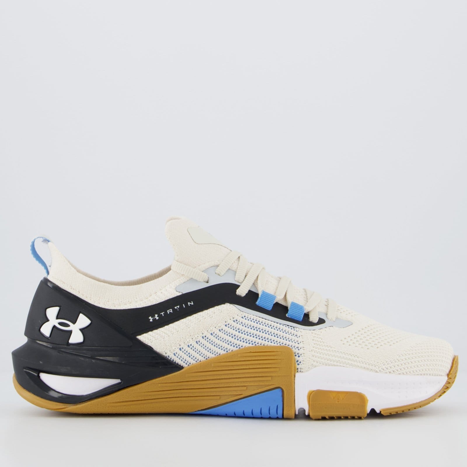 Tênis Under Armour Tribase Cross 2 SE Off-White e Azul Claro