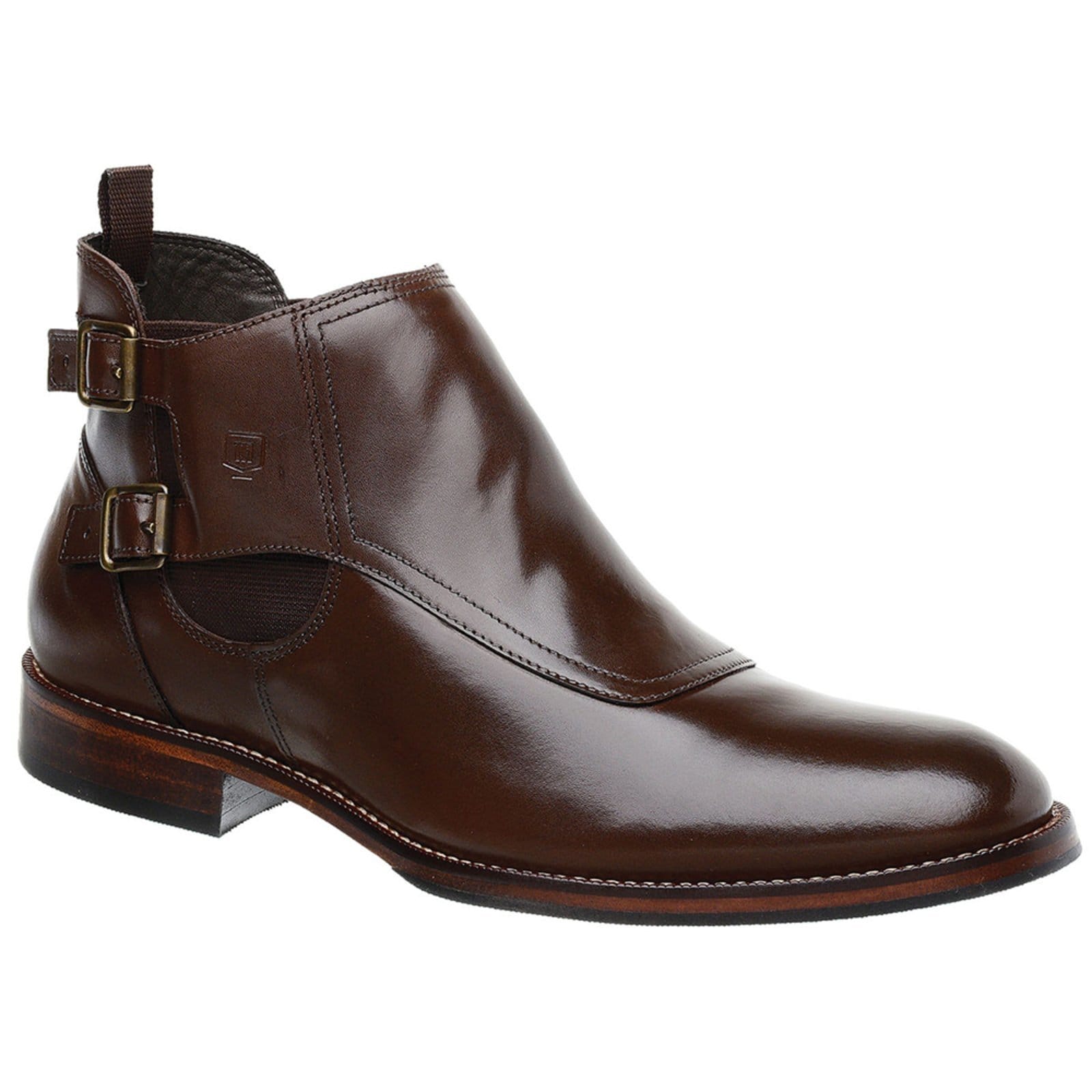 Vista principal Bota Chelsea Masculina Malbork em Couro com Fivela 69958M Malbork marrom