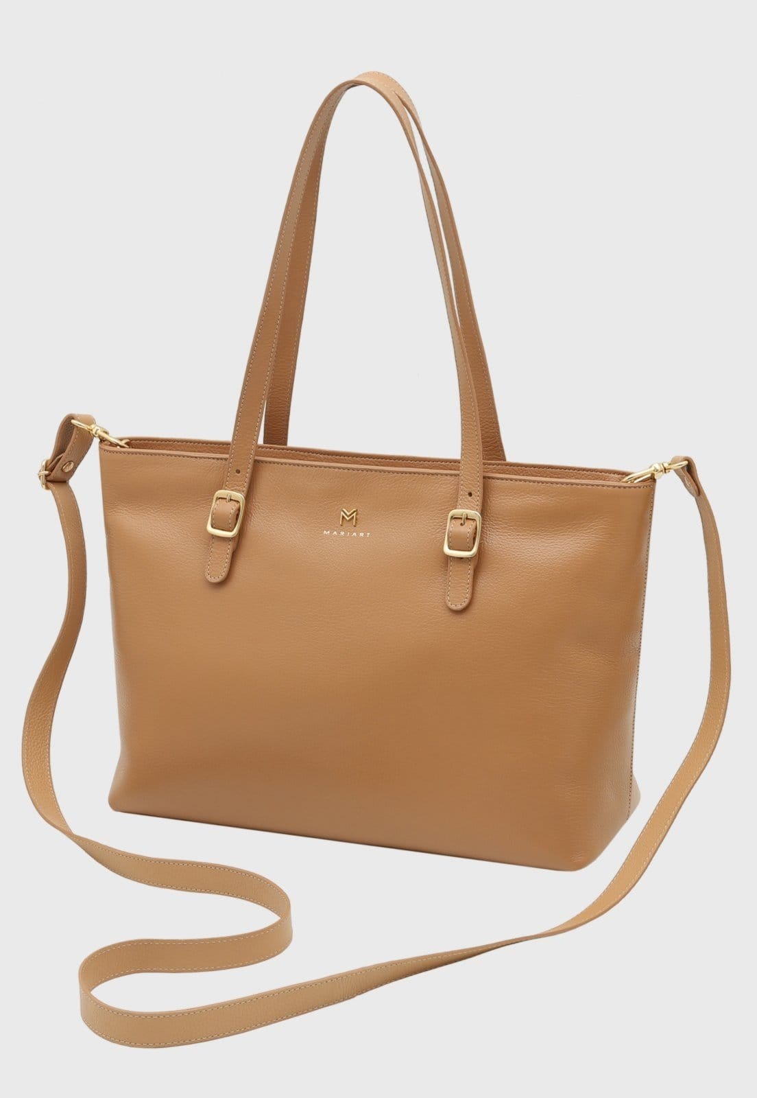 Bolsa Transversal Couro Mariart Cedro Macadâmia