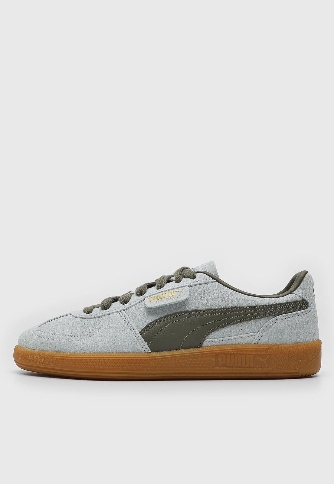 Vista principal Tênis Puma Palermo Oliva Puma verde