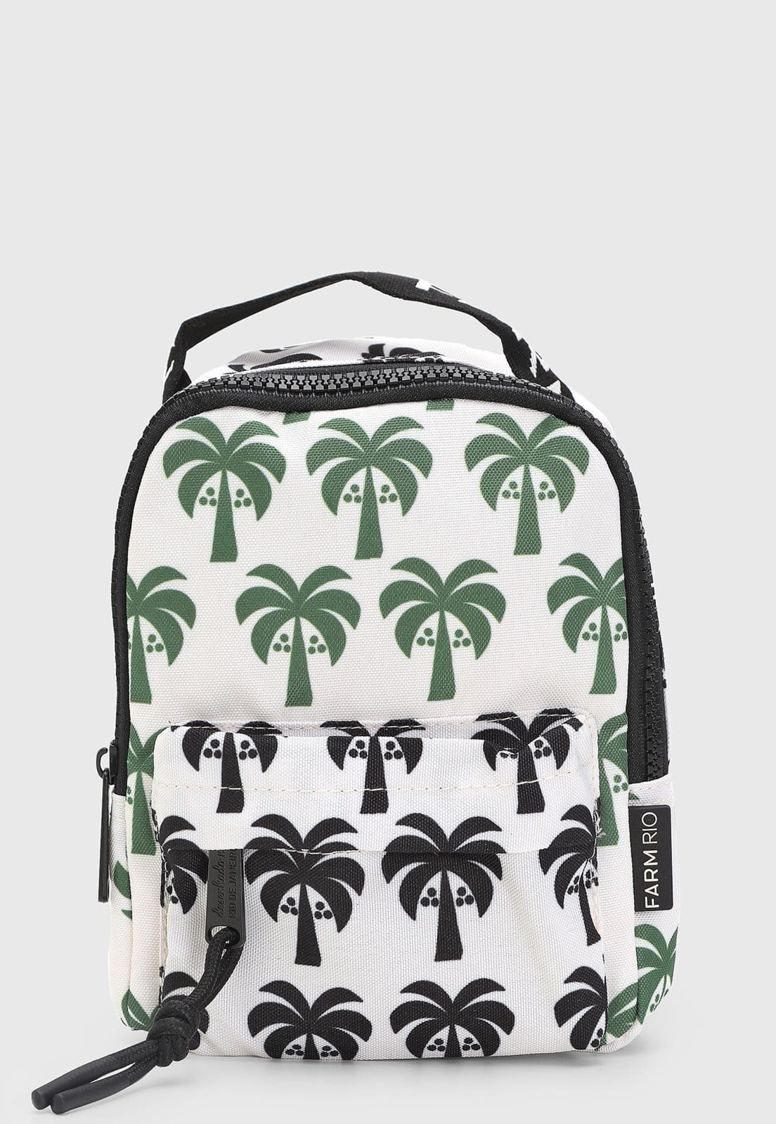 Vista principal Mochila Feminina FARM Borogodó Coqueiro Branca FARM branco