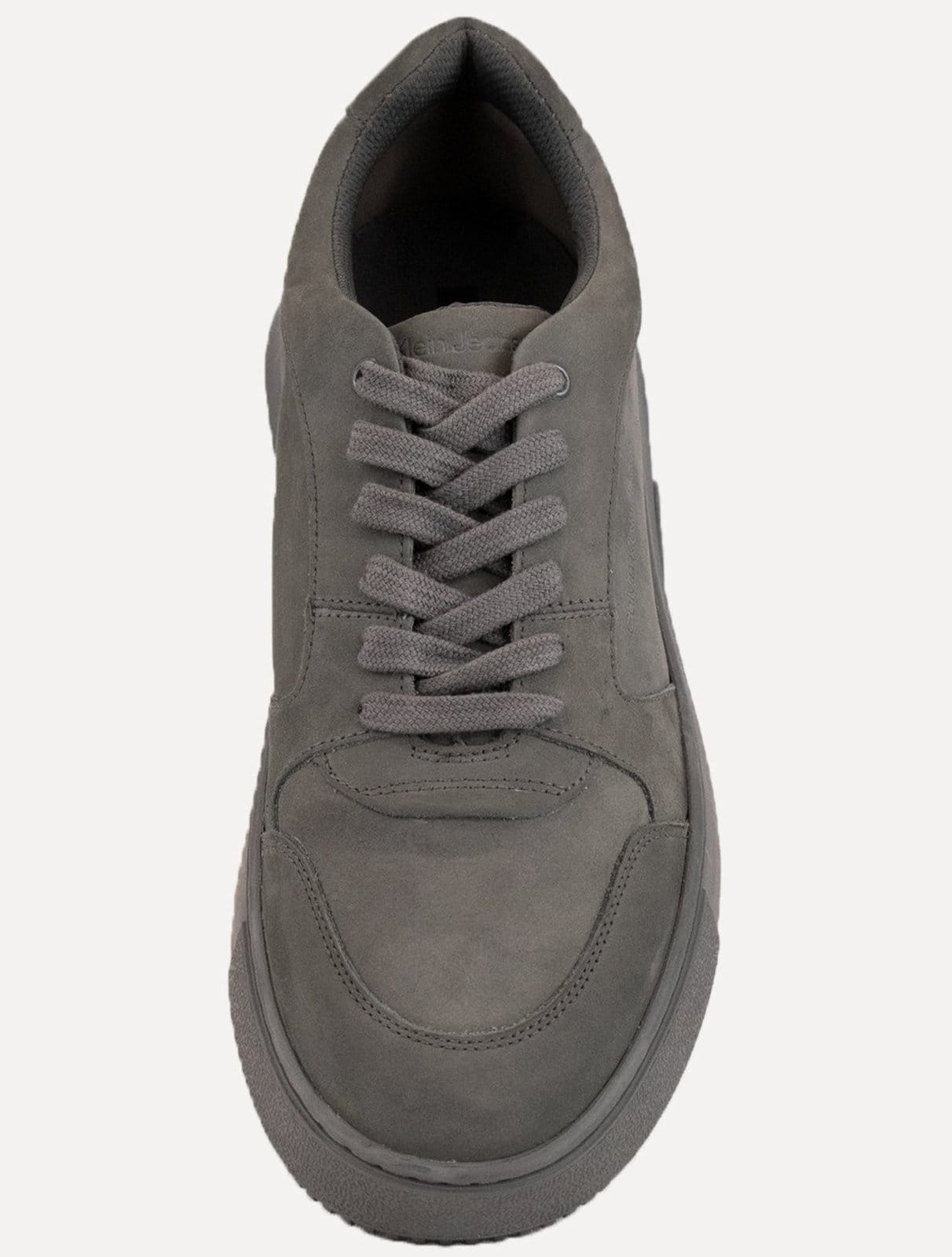 Vista 2 Tênis Calvin Klein Masculino Couro Chunky Unicolor Chumbo Calvin Klein cinza