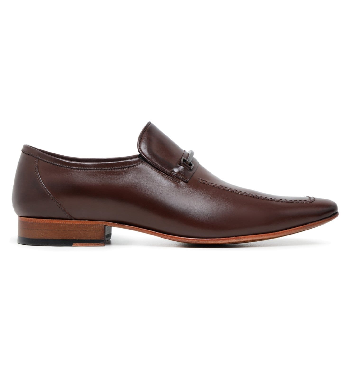 Sapato Social Fino Loafer Masculino em Couro Paulo Vieira Cor Tabaco
