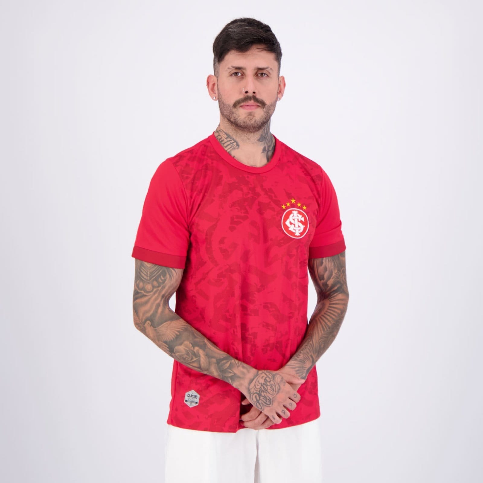 Vista 2 Camisa Internacional Classic Vermelha Retrômania vermelho