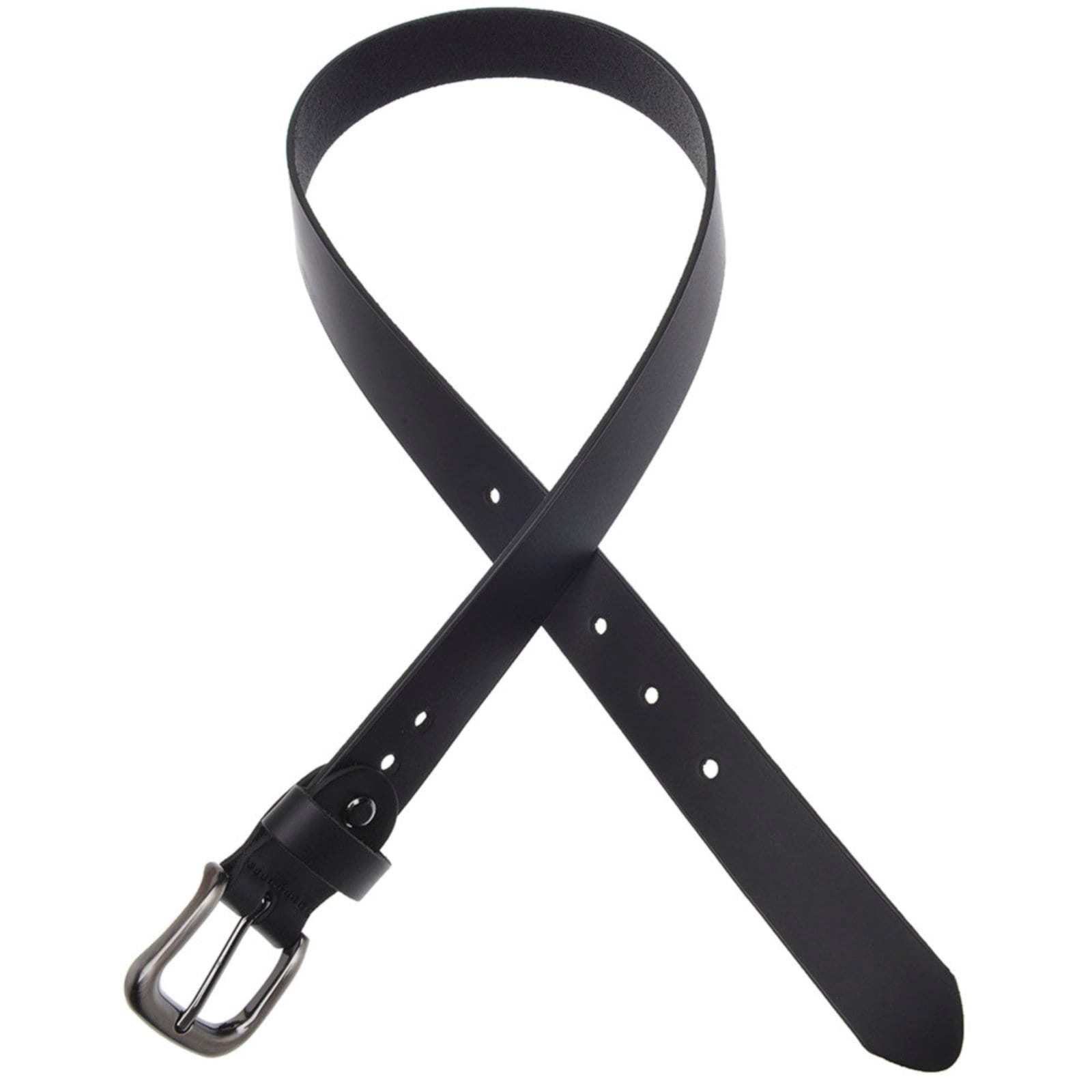 Vista 2 Cinto Feminino em Couro GP 28 com fivela grafite na cor USEPELLE preto