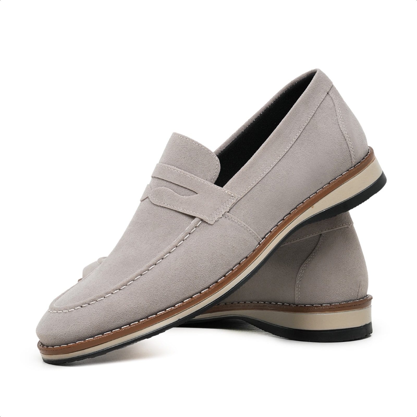 Sapato Masculino Casual Social Oxford Loafter Casamento Premium Camurça Off White