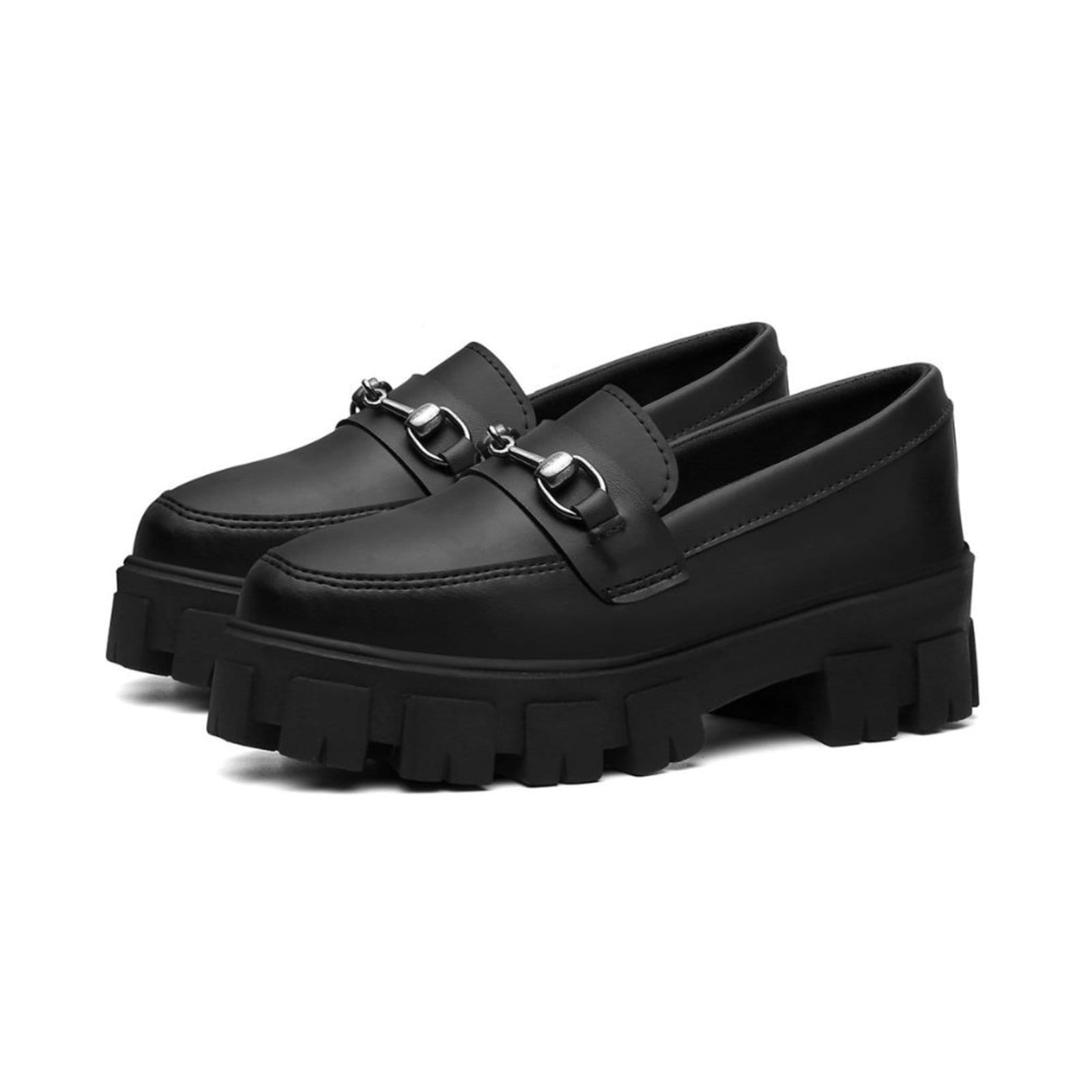 Mocassim Feminino Tratorado Corrente Napa Estiloso Blogueira