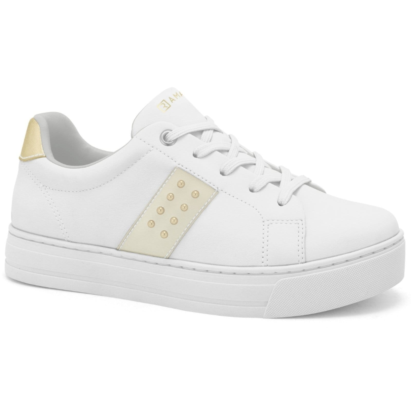Vista principal Tênis Feminino Sola Alta Ramarim 2593121-6 RAMARIM branco