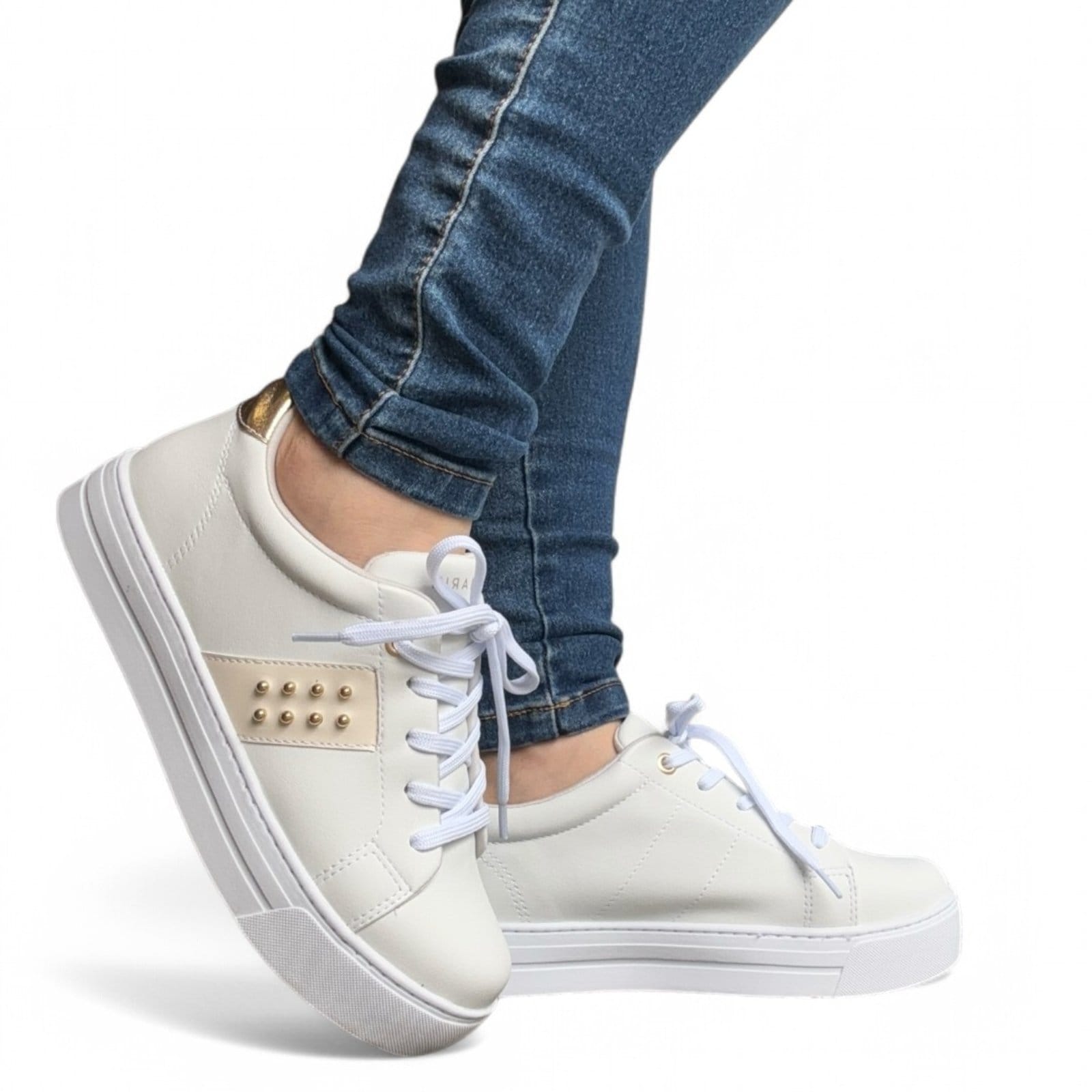 Vista 2 Tênis Feminino Sola Alta Ramarim 2593121-6 RAMARIM branco