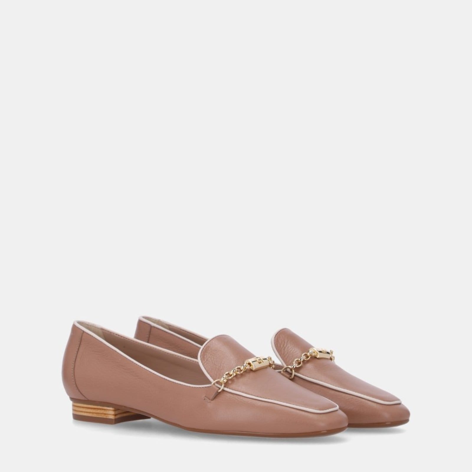 Vista 2 Loafer Atacama Couro Luz da Lua - 80330038 Luz Da Lua Luz Da Lua caramelo