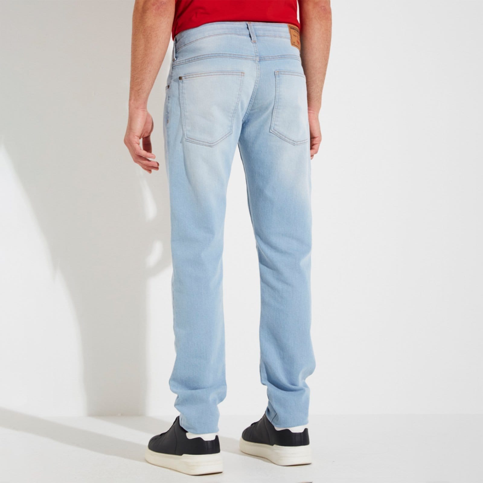 Vista 2 Calça Jeans Forum Igor Skinny Ou25 Claro Masculino Forum azul