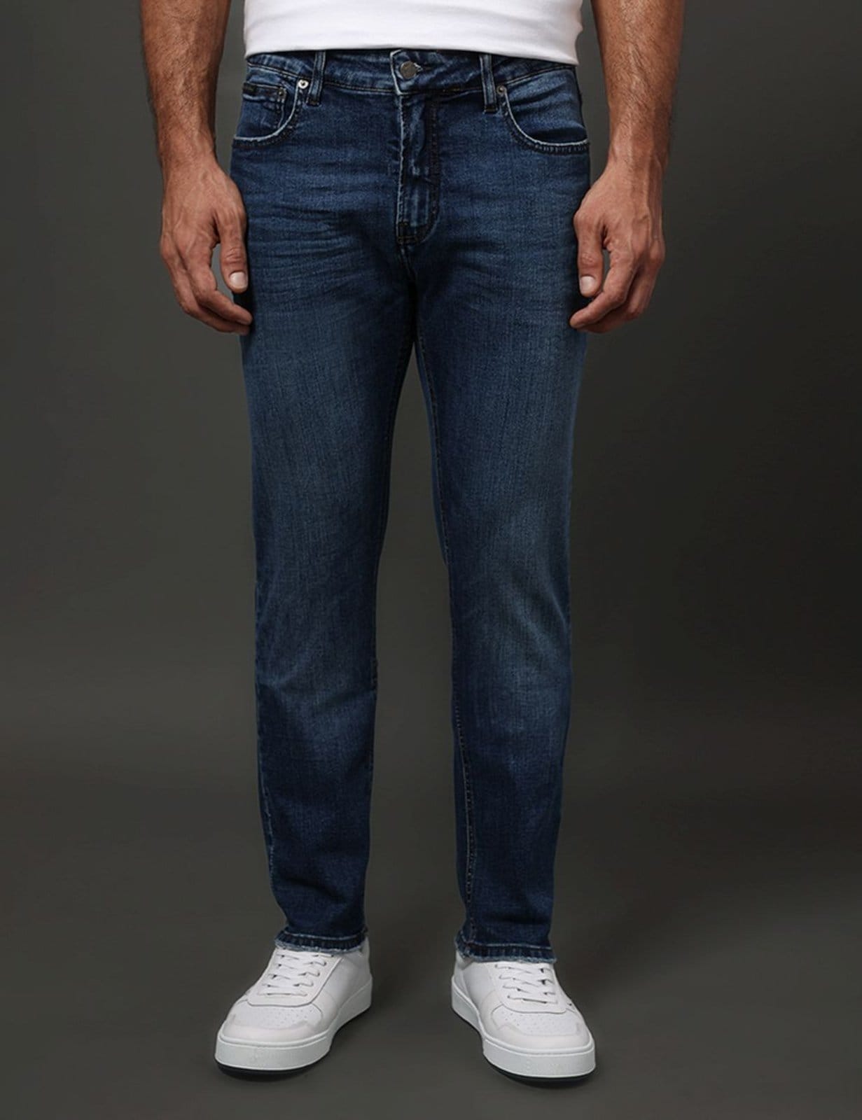 Calça Jeans Masculina Slim 5 Pockets Calvin Klein Jeans - Marinho