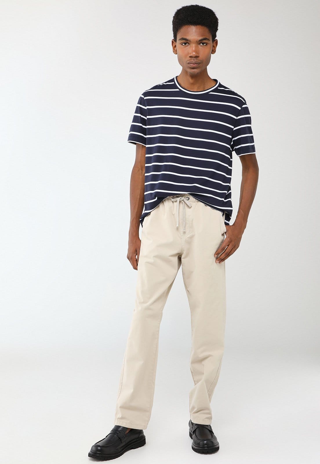 Vista 2 Calça Masculina John John Porto Reta Areia John John bege