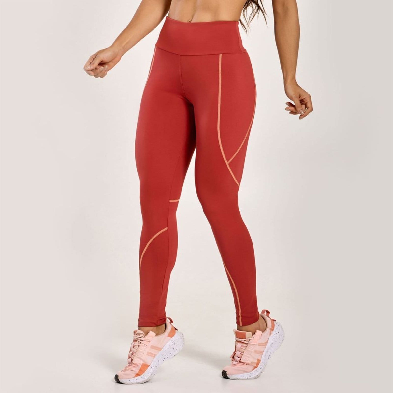 Vista principal Legging Bounce Canela Poliamida Donna Carioca caramelo