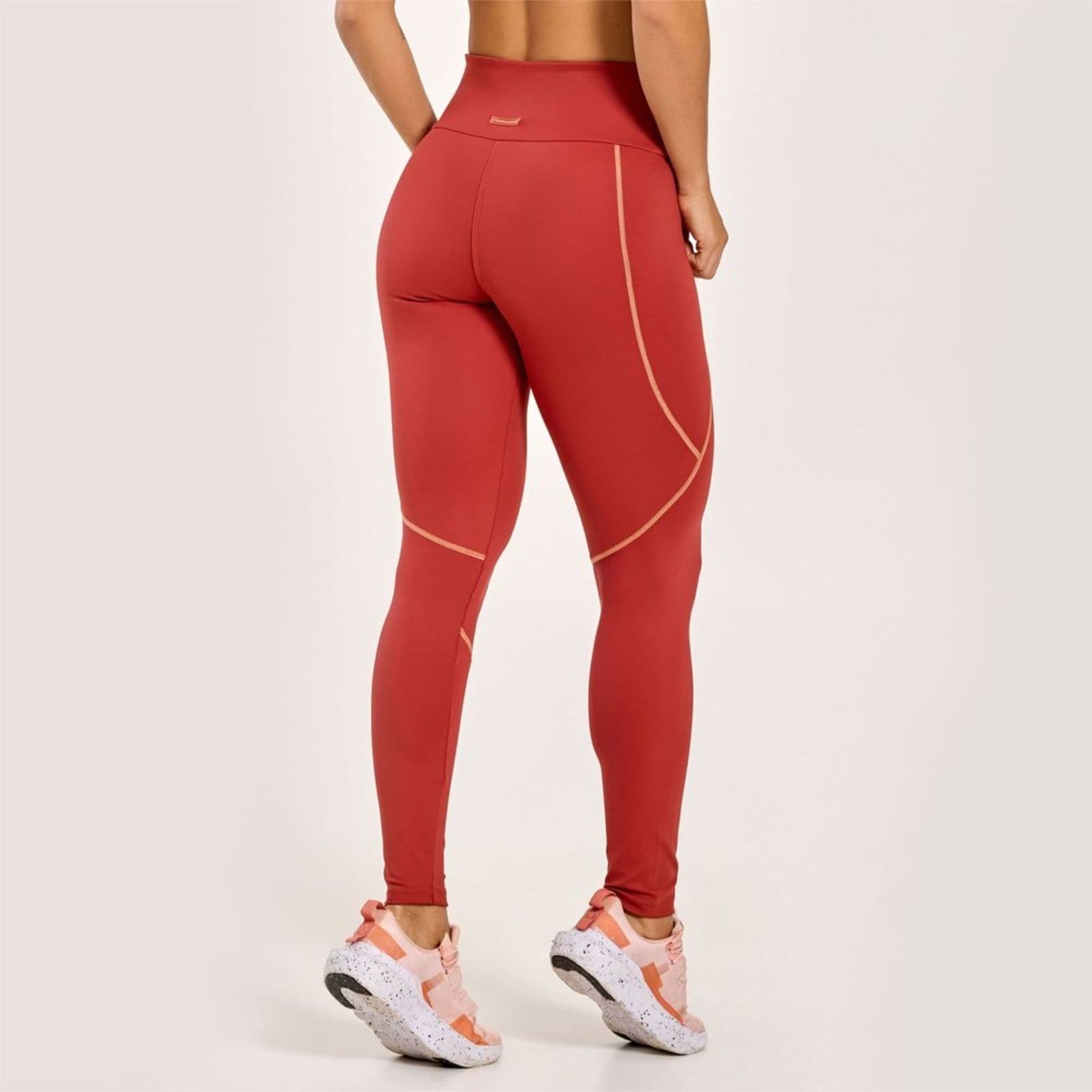 Vista 2 Legging Bounce Canela Poliamida Donna Carioca caramelo