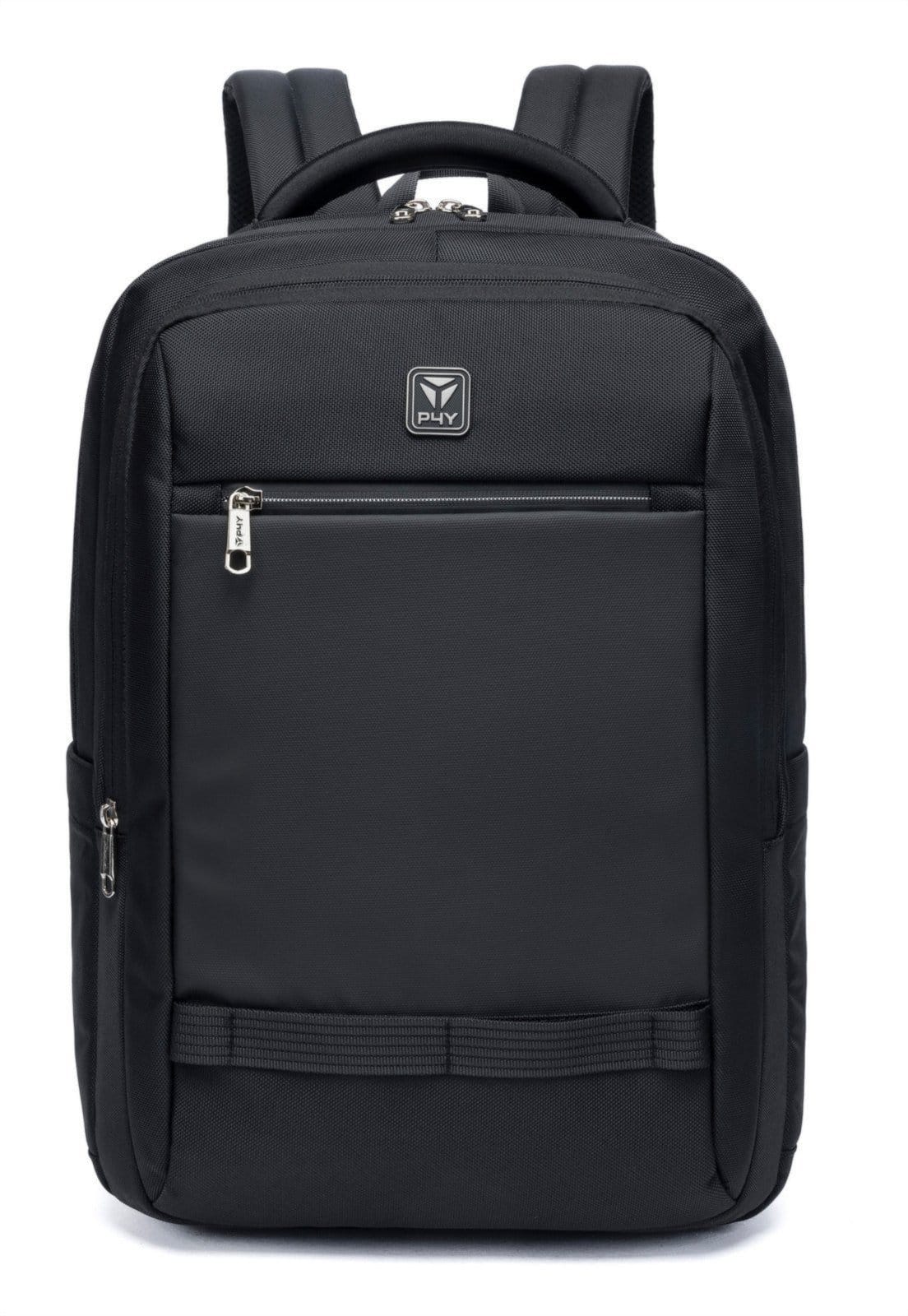 Vista principal Mochila Executiva Escolar Notebook ReforçadaTrabalho Espaçosa Perfect For You preto