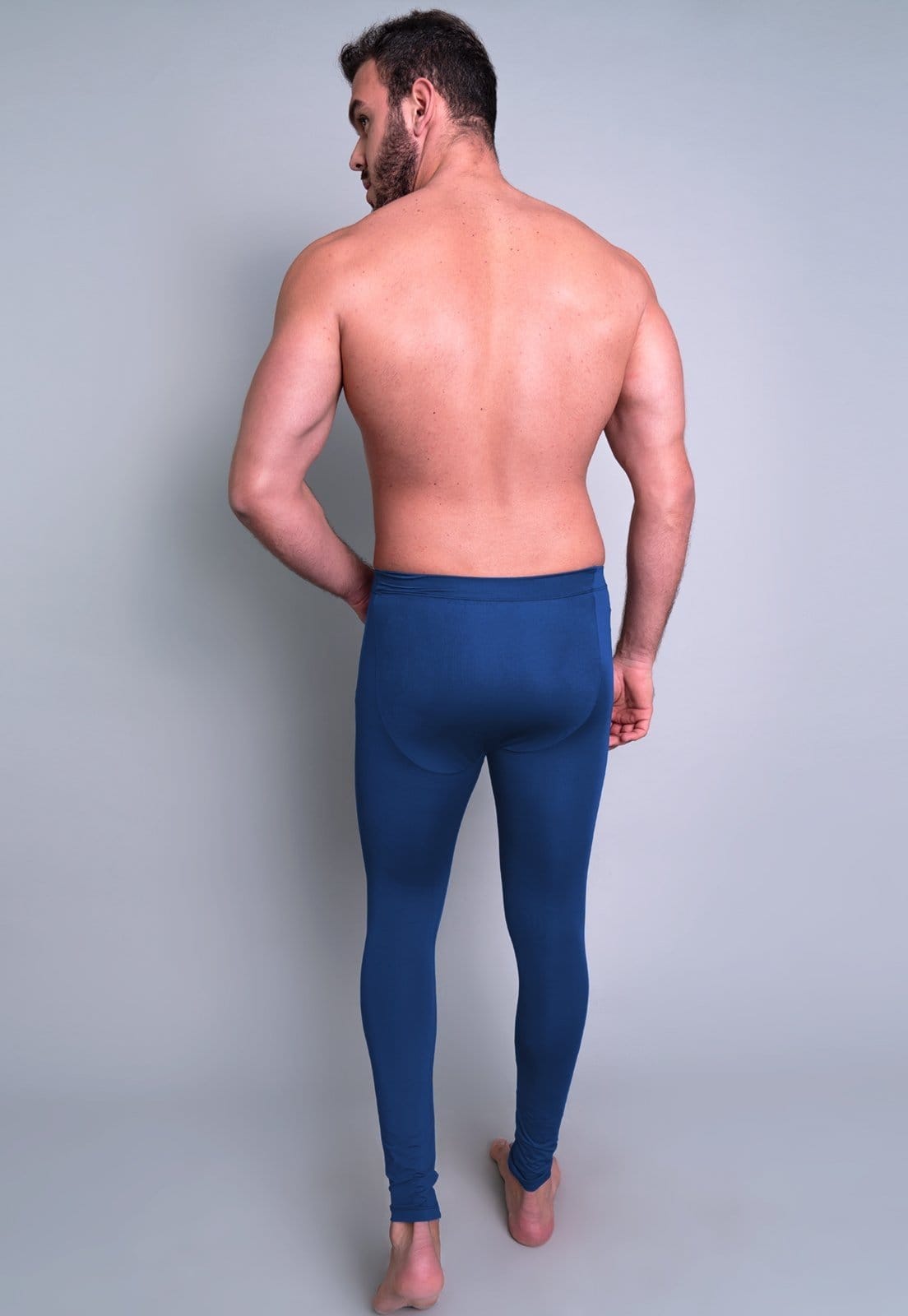 Vista 2 Calça Térmica MVB Modas Masculina Segunda Pele Proteção Uv 50+ Azul Mvb Modas azul marinho