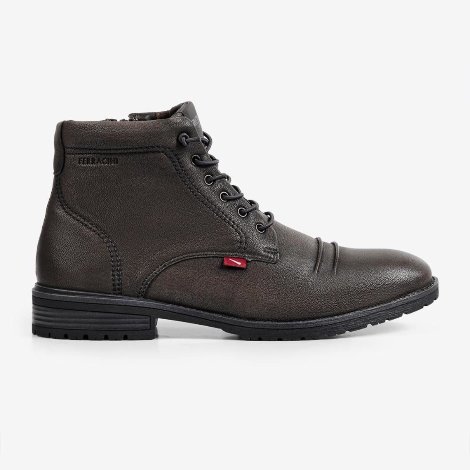 Vista principal Bota Coturno Masculina Couro Legítimo Ferracini Casual Bagda 9622-665D FERRACINI marrom