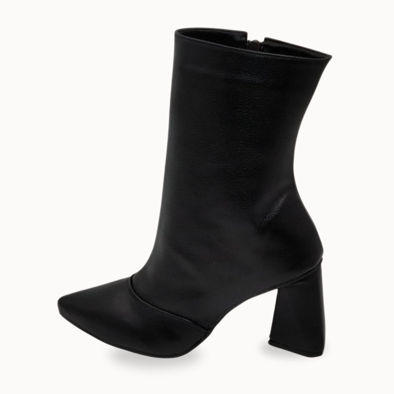 Vista 2 Bota Feminina Flor da Pele Cano Médio 23026 Floter Flor da Pele preto