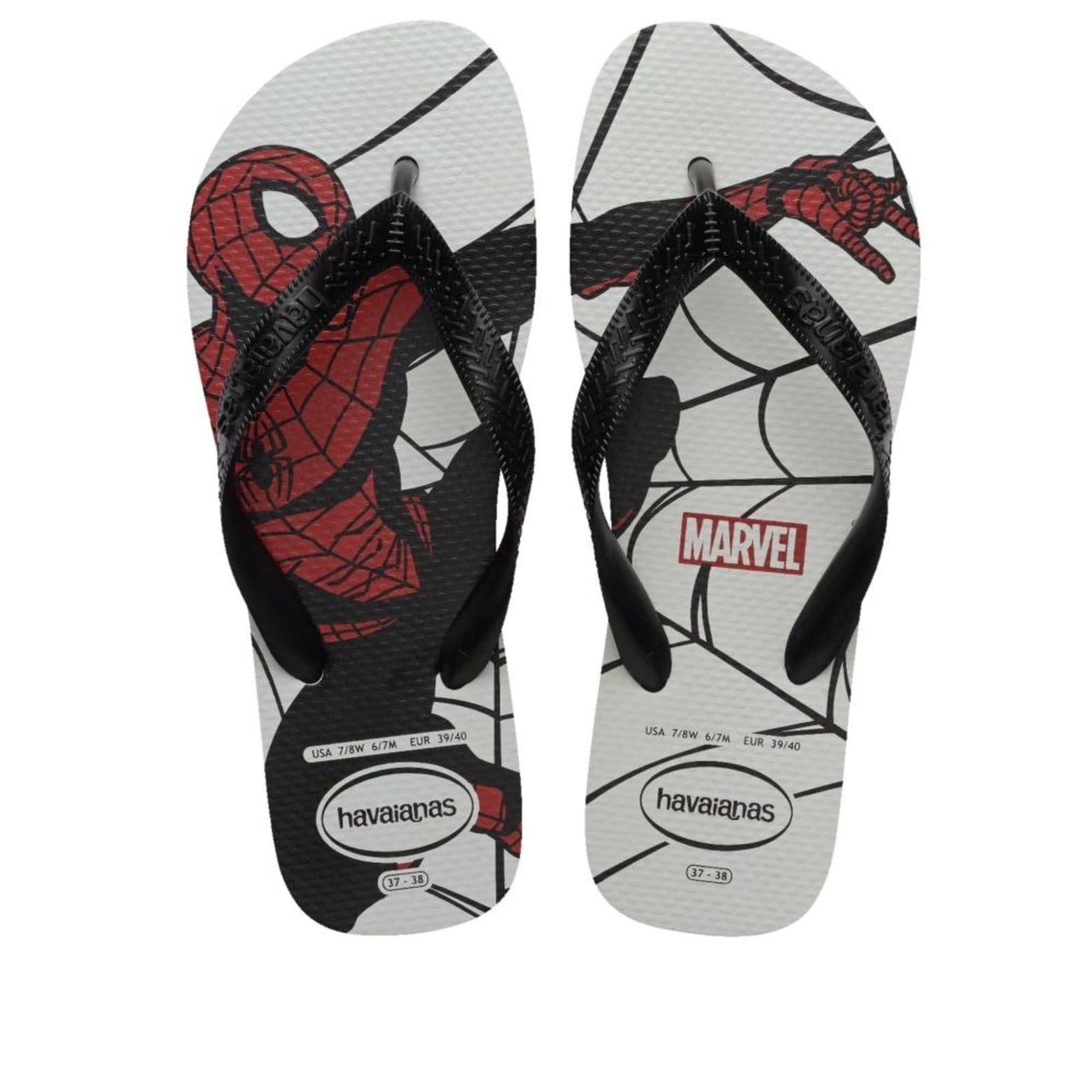 Chinelo Havaianas Marvel Branco/Preto