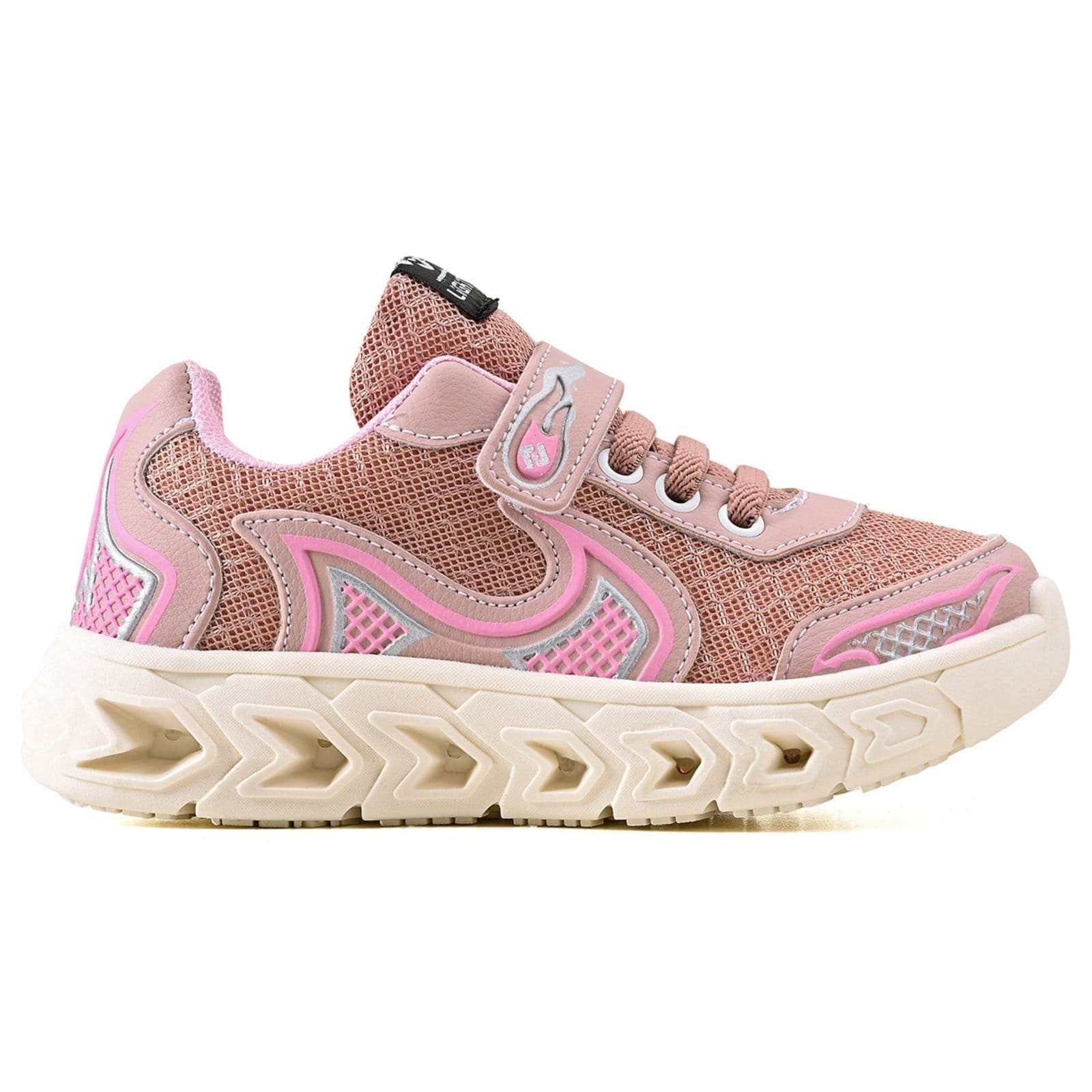 Vista 2 Infantil - Tenis Casual Jogger Meninas Escolar Basico + Chinelo CALCADOS LGHT LIGHT rosa