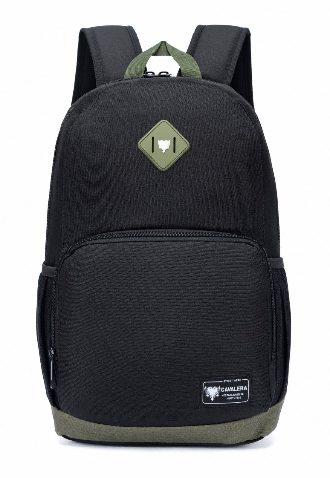 Vista principal Mochila Cavalera Bolsa Moderna Masculina Trabalho Faculdade Resistente Cavalera preto