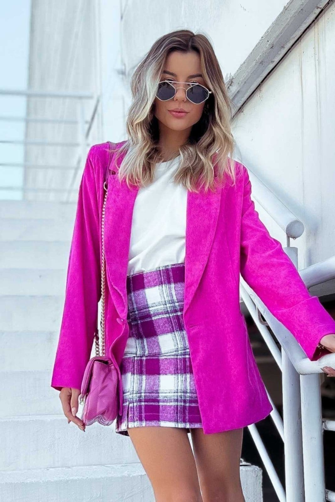 Saia Vanibele Curta Violea