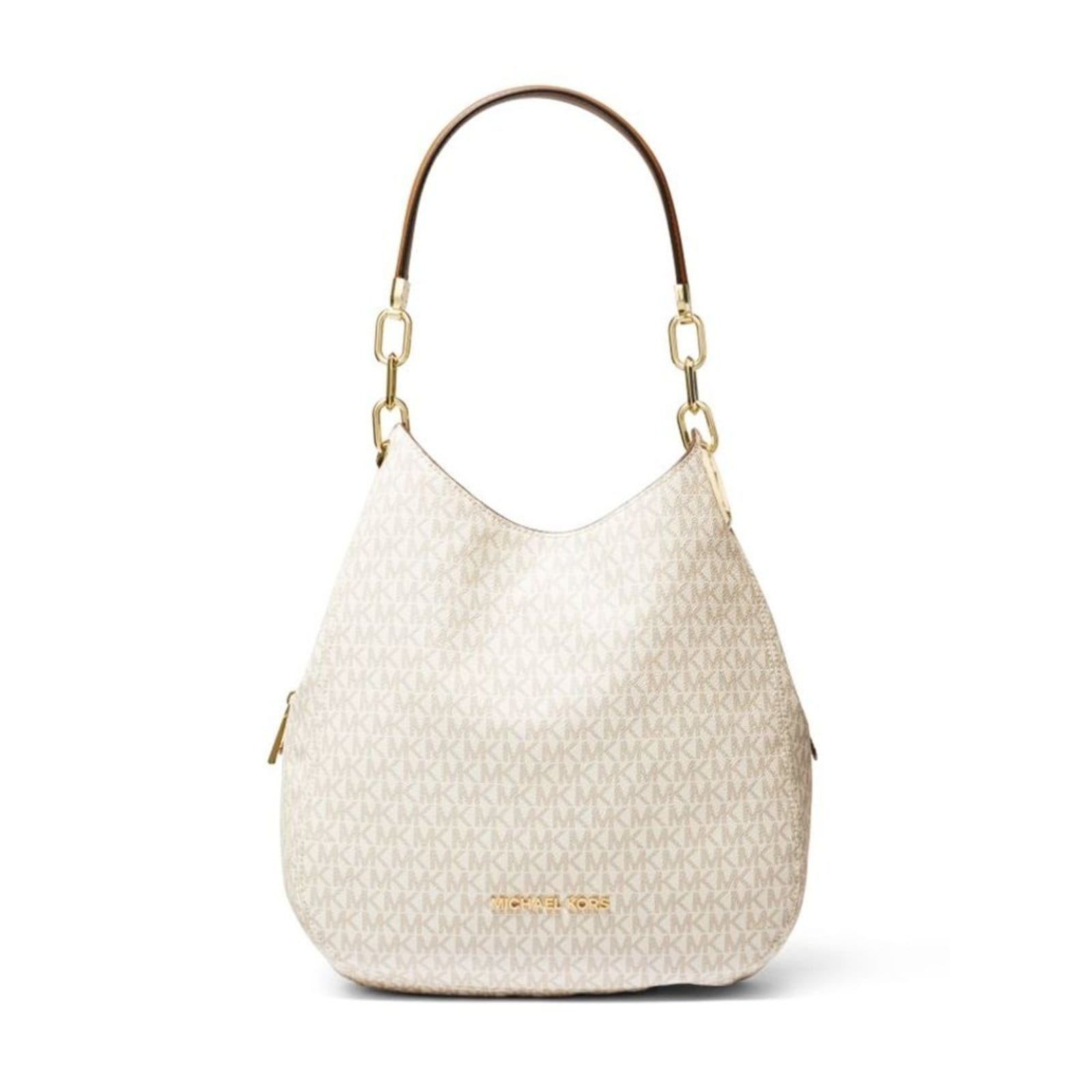 Vista principal Bolsa Tote Lillie Logo Grande 30T9g0le3b149 Michael Kors branco