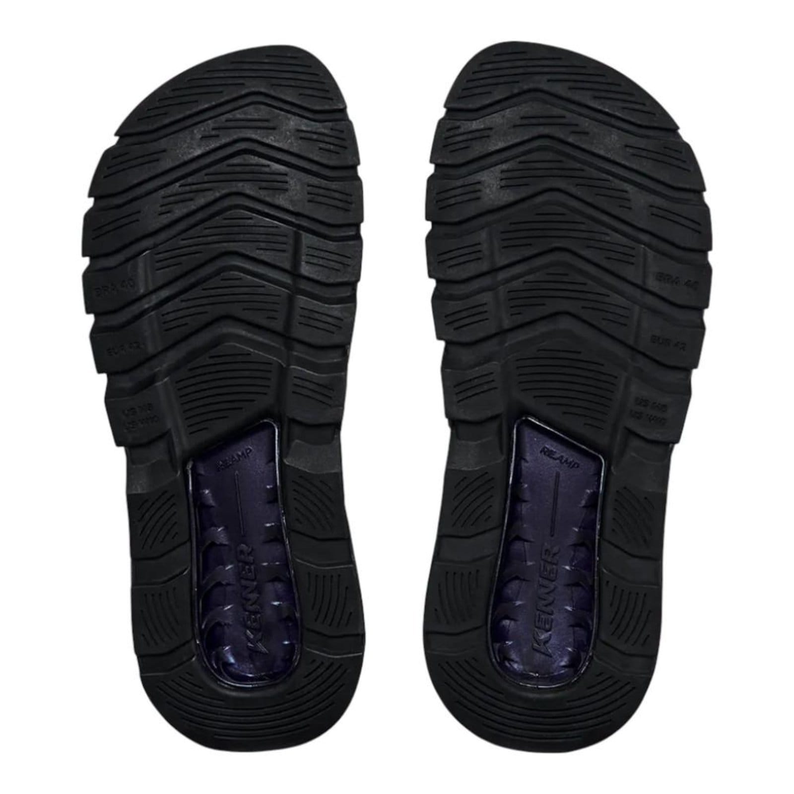 Vista 2 Chinelo Kenner Rakka Slide Fiv Black Panther Masculino Preto Preto 745 preto black