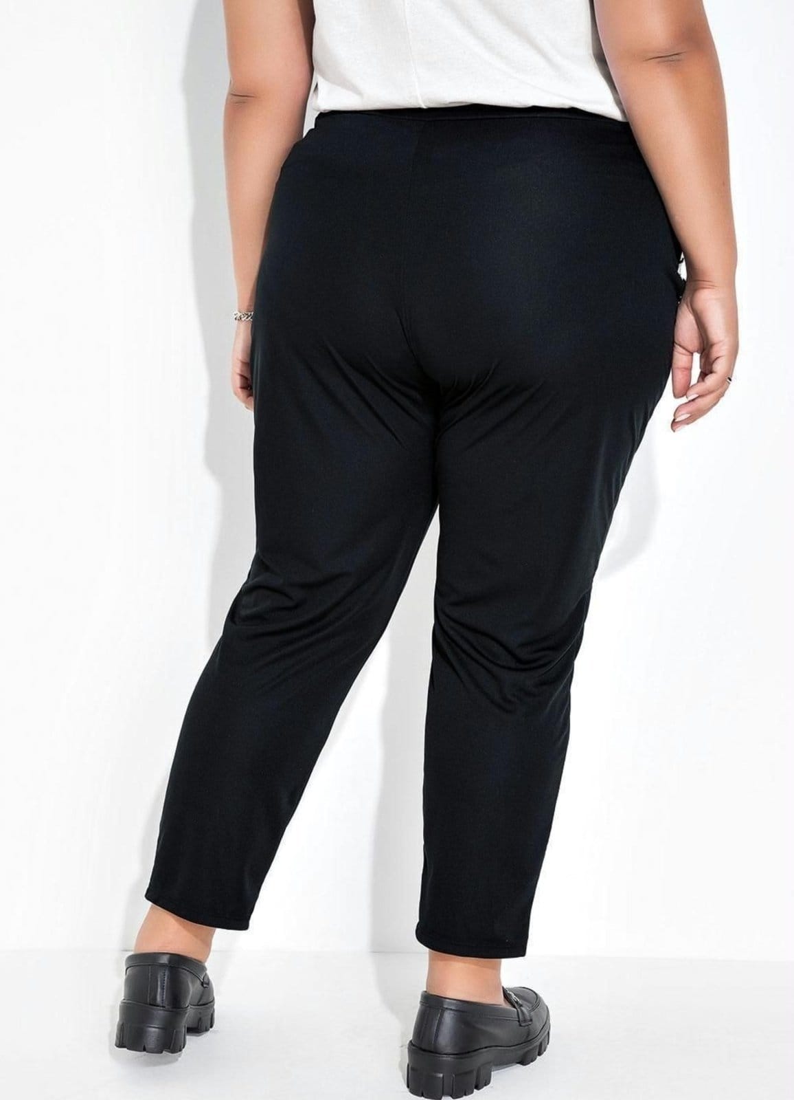 Vista 2 Calça Com Sobreposição Plus Size Preta E Zebra Marguerite preto