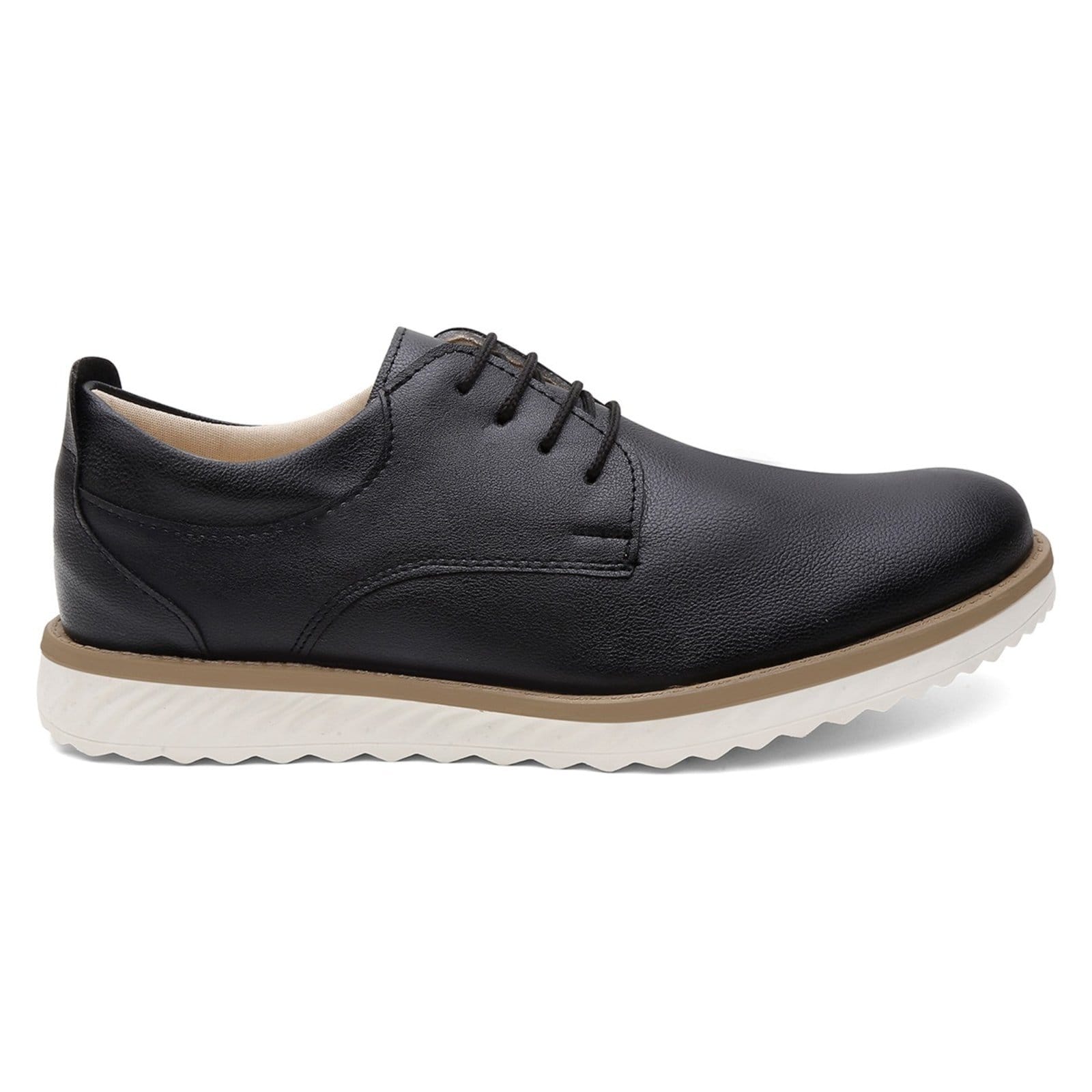 Vista 2 Sapato Social Casual Masculino Cadarço Moderno ROMEU E JULIETA SHOES preto