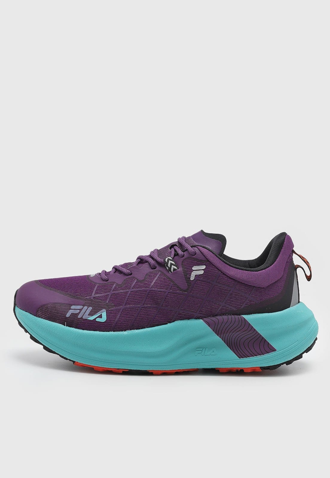Vista principal Tênis Masculino Fila Racer Skytrail Fila roxo
