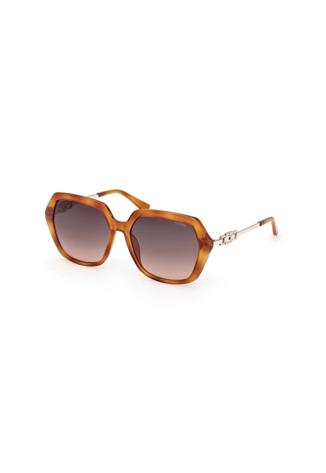 Vista 2 Óculos de Sol Guess Geométrico Acetato Claro Guess laranja