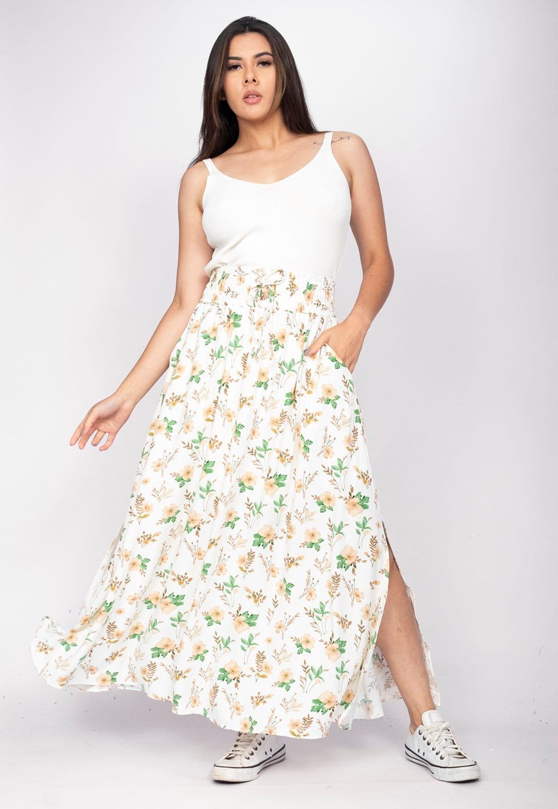 Saia Longa Amazonia Vital Viscose Estampa Lua de Verão - 2