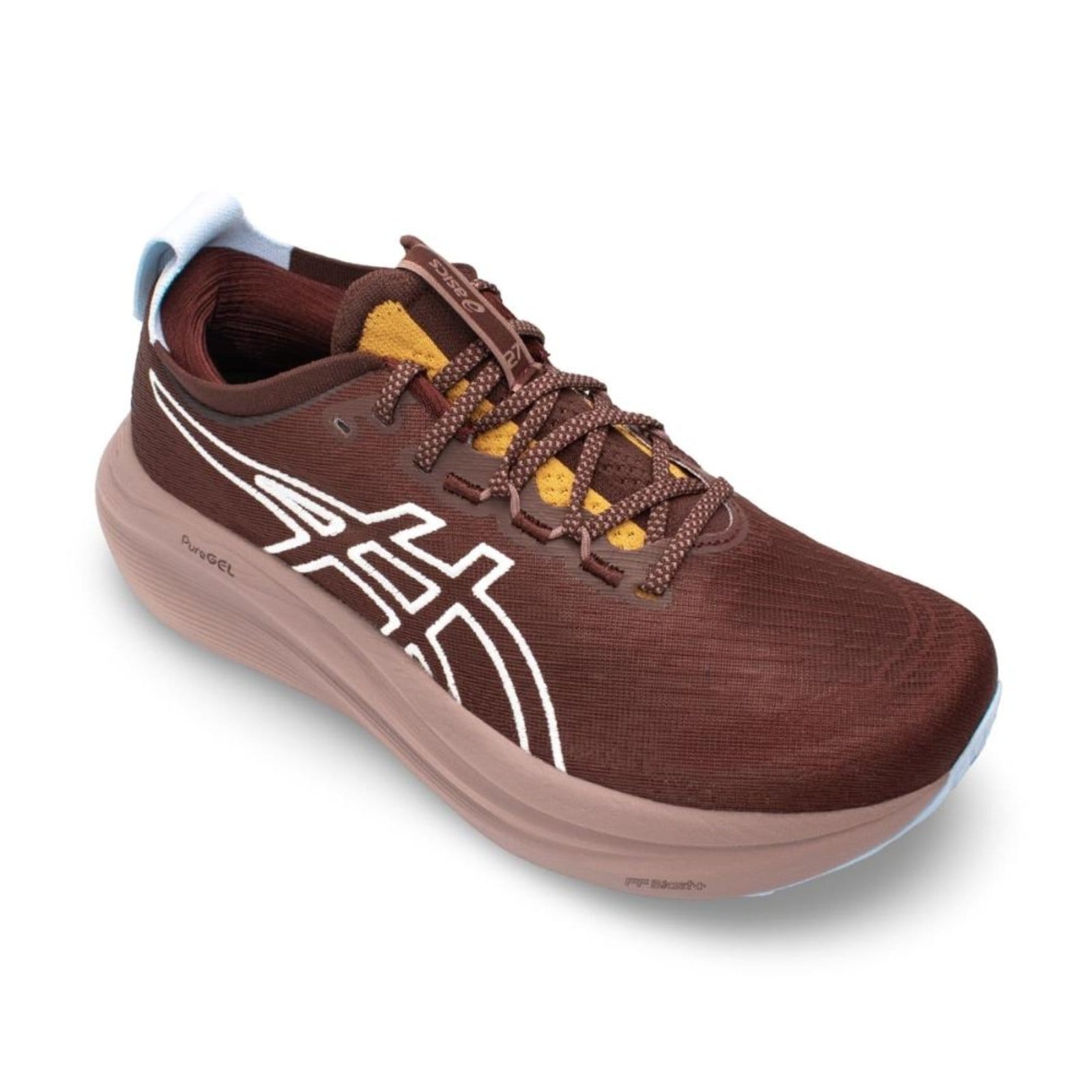 Vista 2 Tênis Asics Feminino Gel-Nimbus 27 TR Corrida ASICS marrom