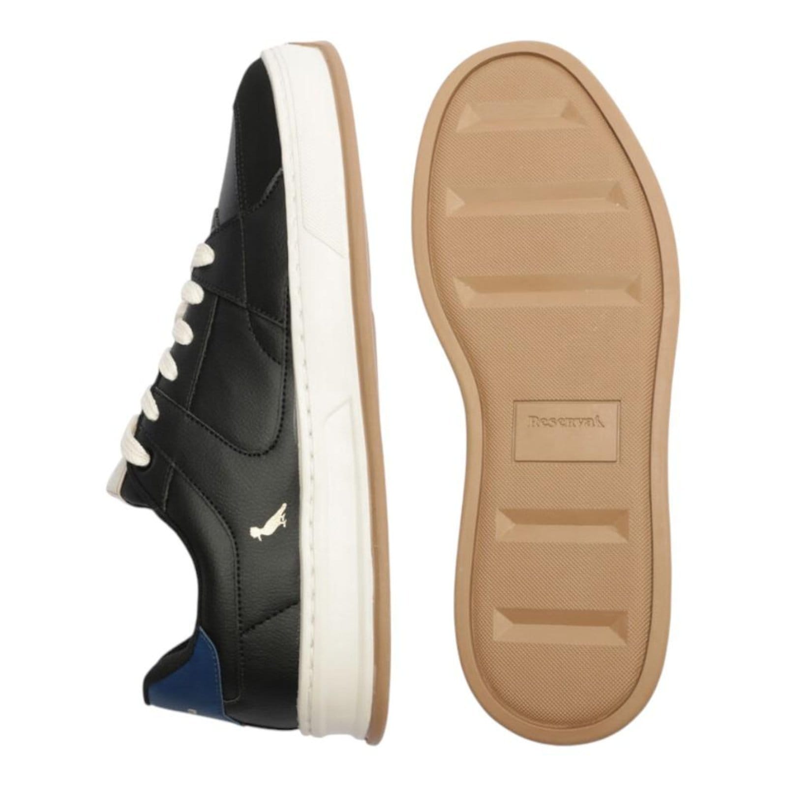 Vista 2 Tênis Reserva Roma Masculino Preto e Azul RESERVA GO preto azul