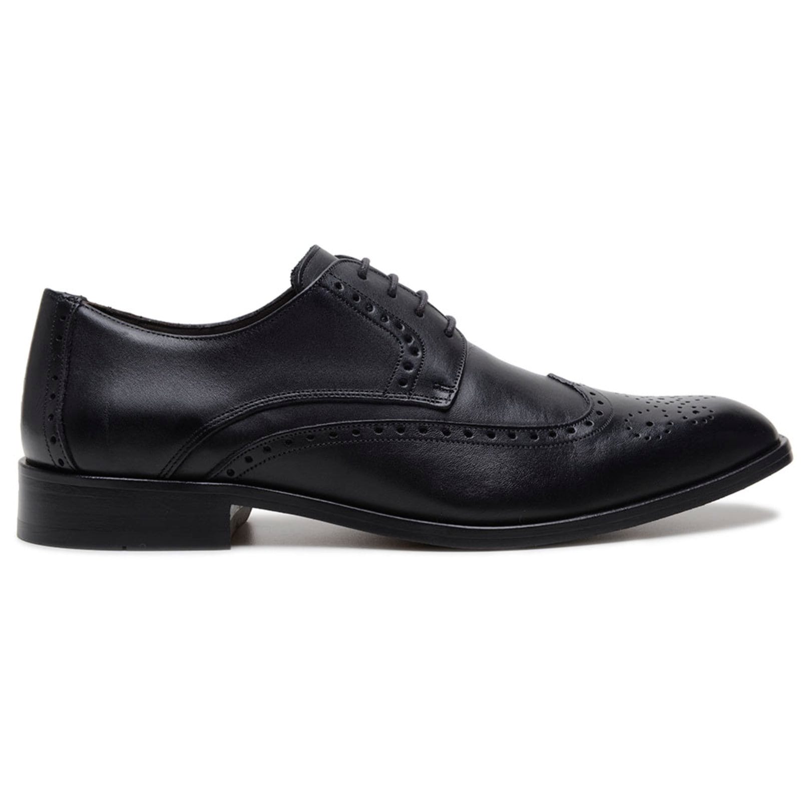 Vista 2 Sapato Masculino Oxford Veritimo Brogue Sola De Couro Social Clássico Elegante Conforto Veritimo preto