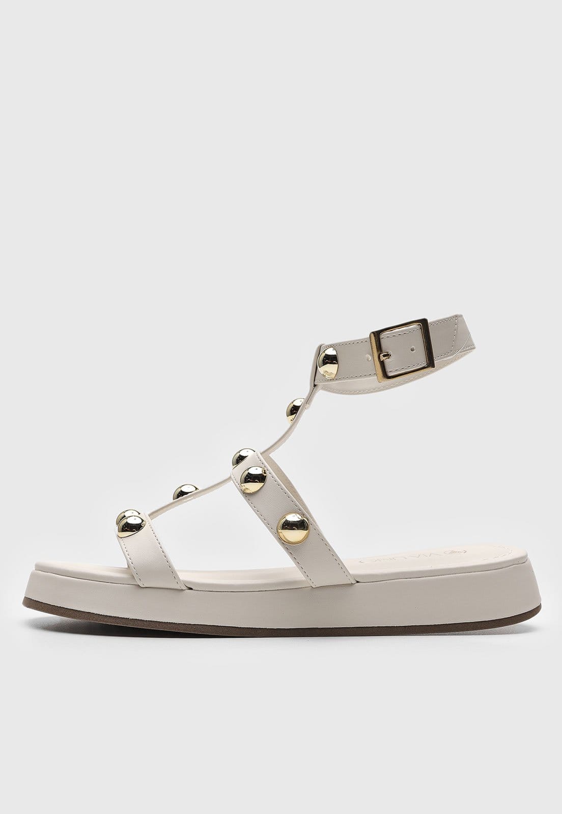 Vista principal Rasteira Papete Via Uno Tiras Branca VIA UNO branco