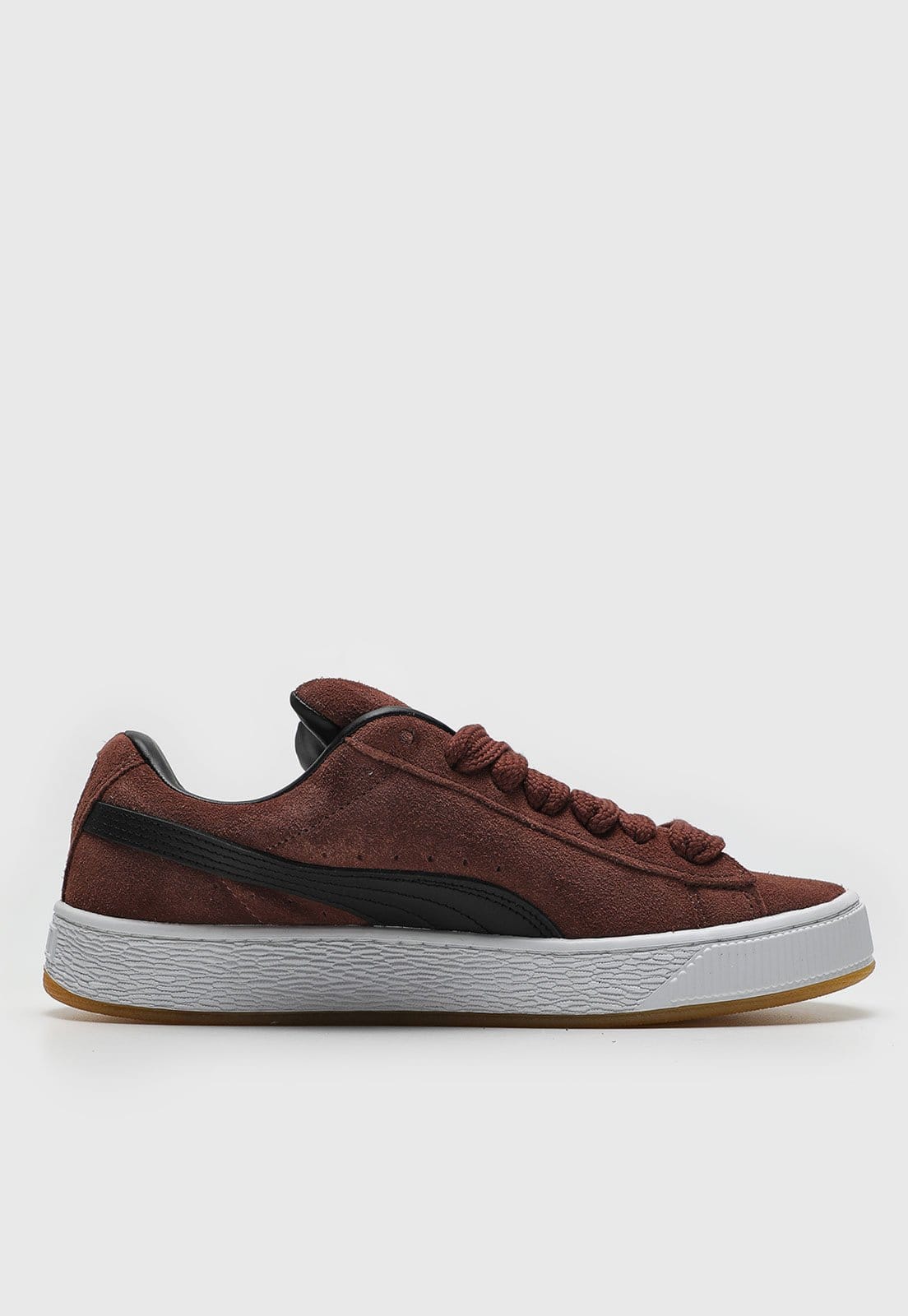 Vista 2 Tênis Puma Suede Bordô Puma vinho