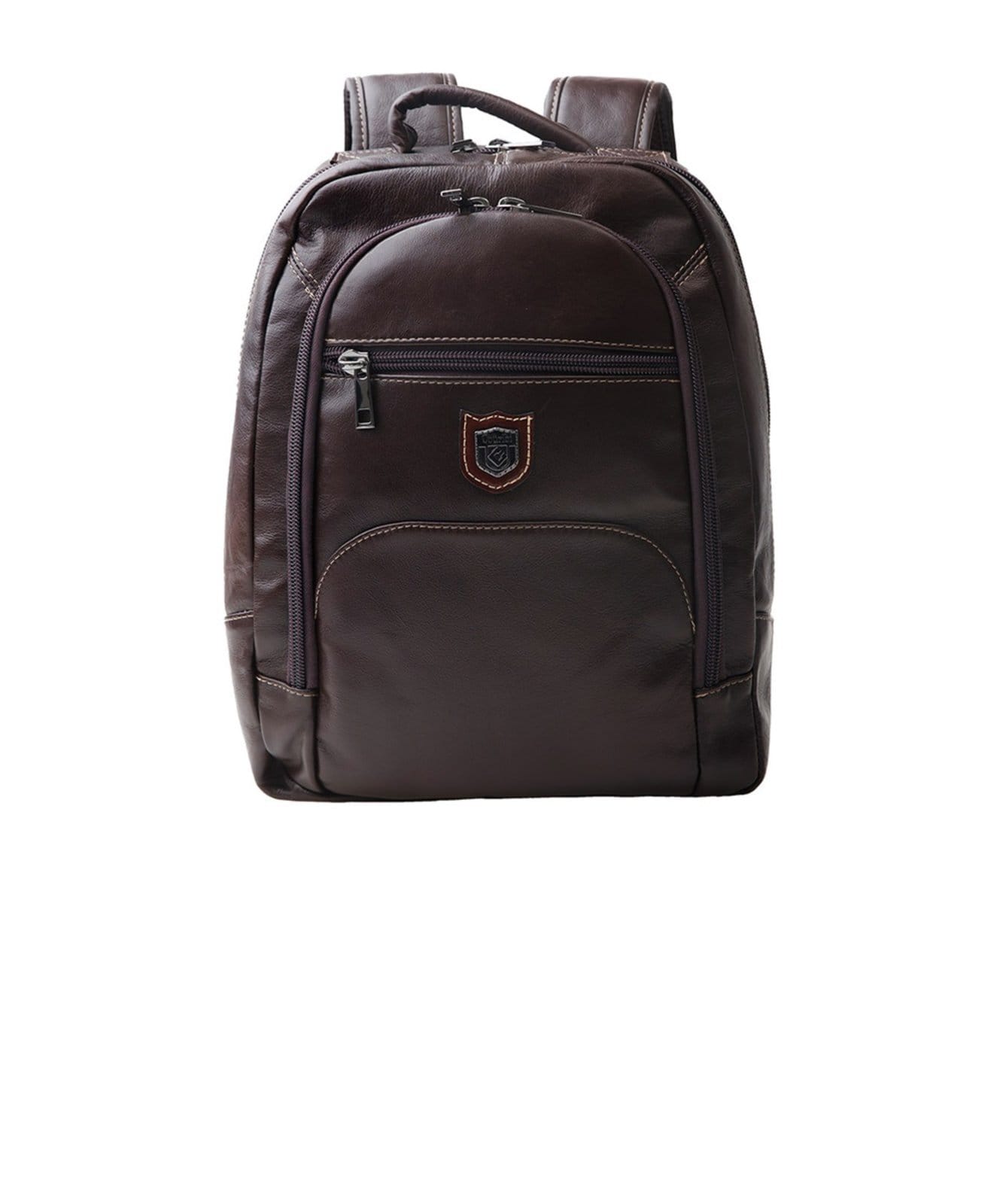 Mochila Masculina Couribi Porta Notebook Couro Cafe
