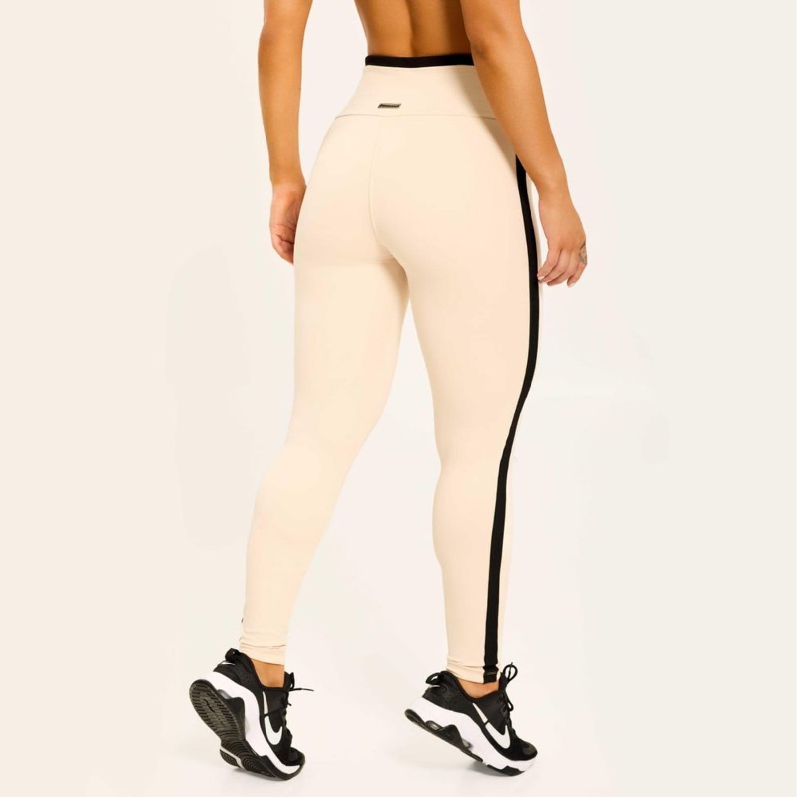 Vista 2 Legging Cosmo Soft Beige Poliamida Donna Carioca off-white beige