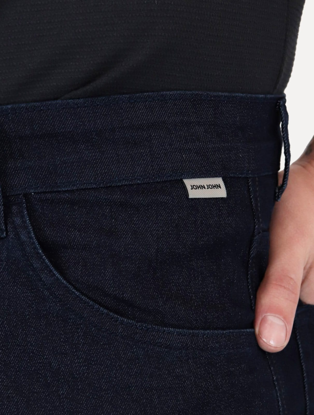 Vista 2 Bermuda John John Masculina Box Basics 5 Pockets Escura John John jeans